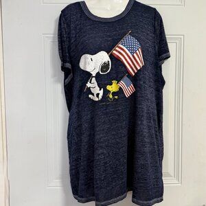 Peanuts‎ Patriotic Tee Shirt Soft